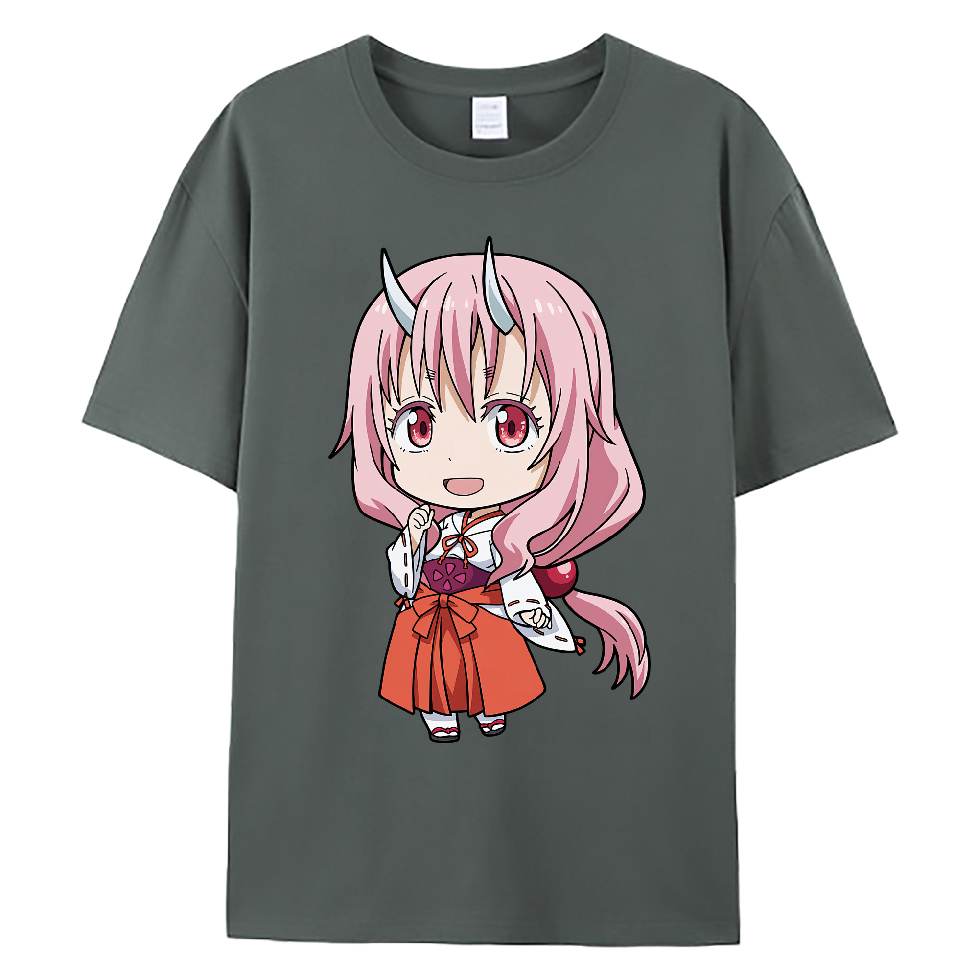 （画像用） 転スラ Regarding Reincarnated to Slime 綿100％ メンズ半袖Tシャツ｜肌触りやわらか＆通気性